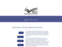 Tablet Screenshot of bibliahebraicacritica.org